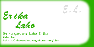 erika laho business card